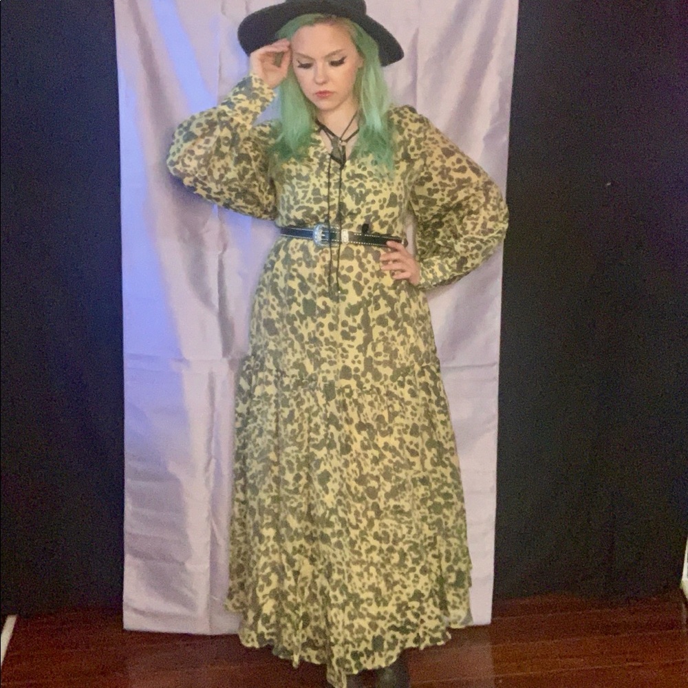 H&M Leopard Print Boho Dress